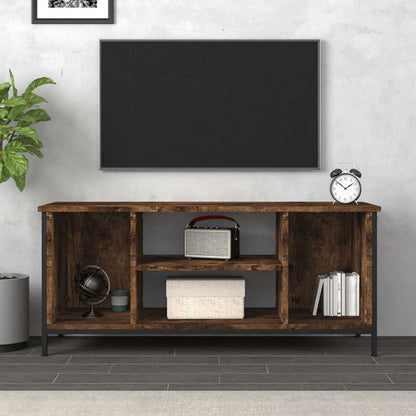 vidaXL TV Cabinet Smoked Oak 102x35x45 cm Engineered Wood 3