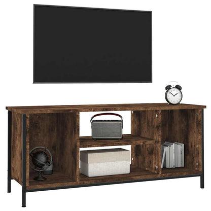 vidaXL TV Cabinet Smoked Oak 102x35x45 cm Engineered Wood 4