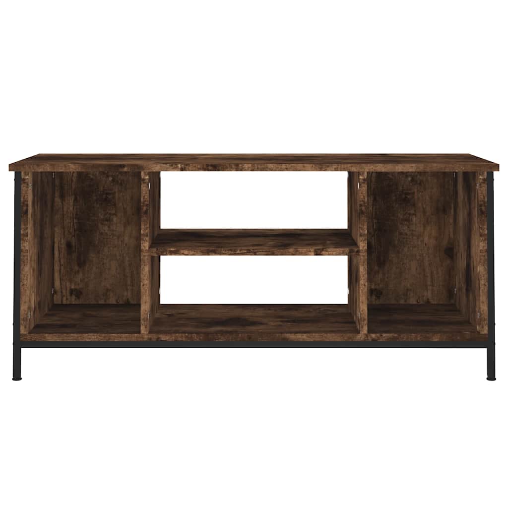 vidaXL TV Cabinet Smoked Oak 102x35x45 cm Engineered Wood 5