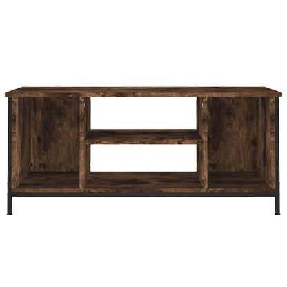 vidaXL TV Cabinet Smoked Oak 102x35x45 cm Engineered Wood 5