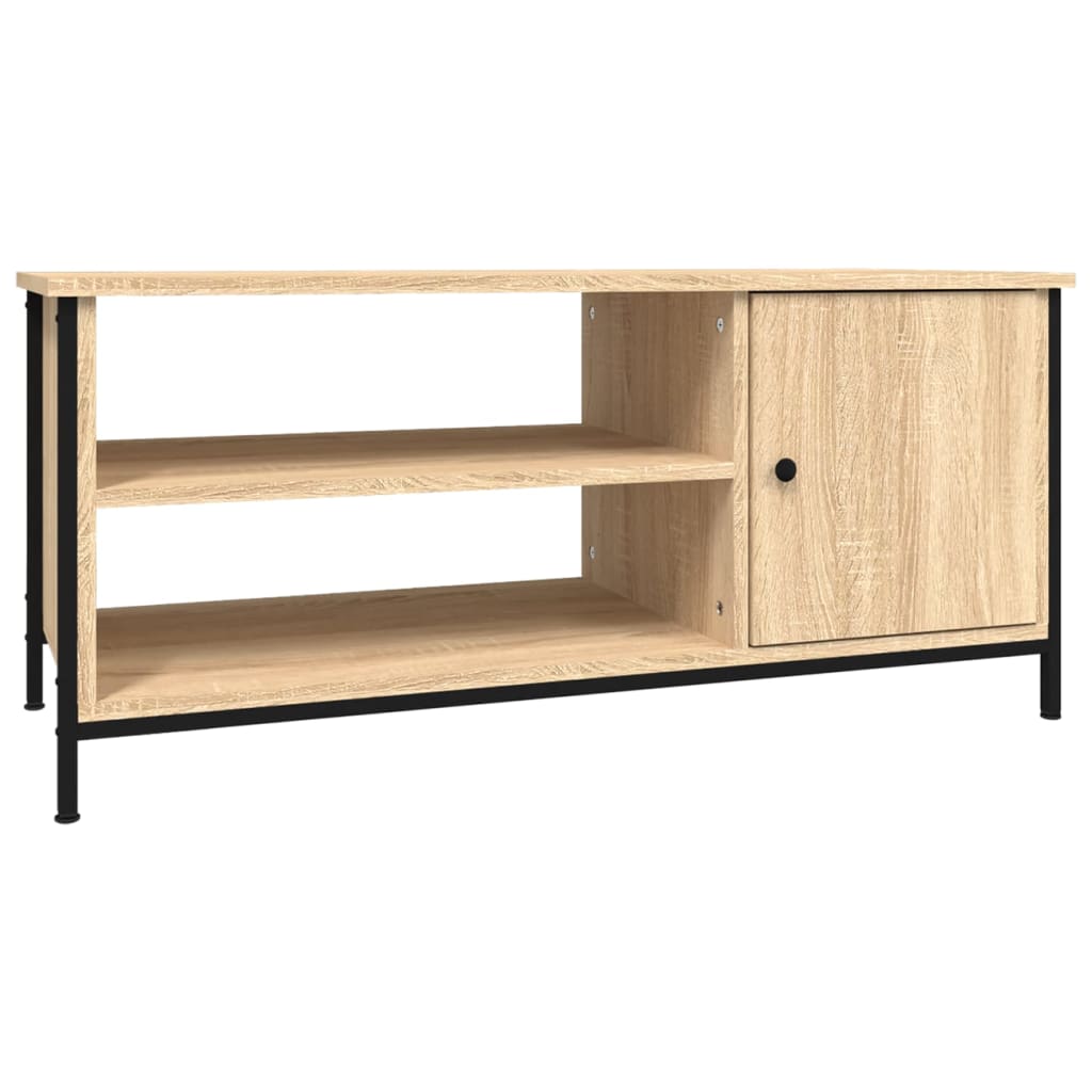vidaXL TV Cabinet Sonoma Oak 100x40x45 cm Engineered Wood 2