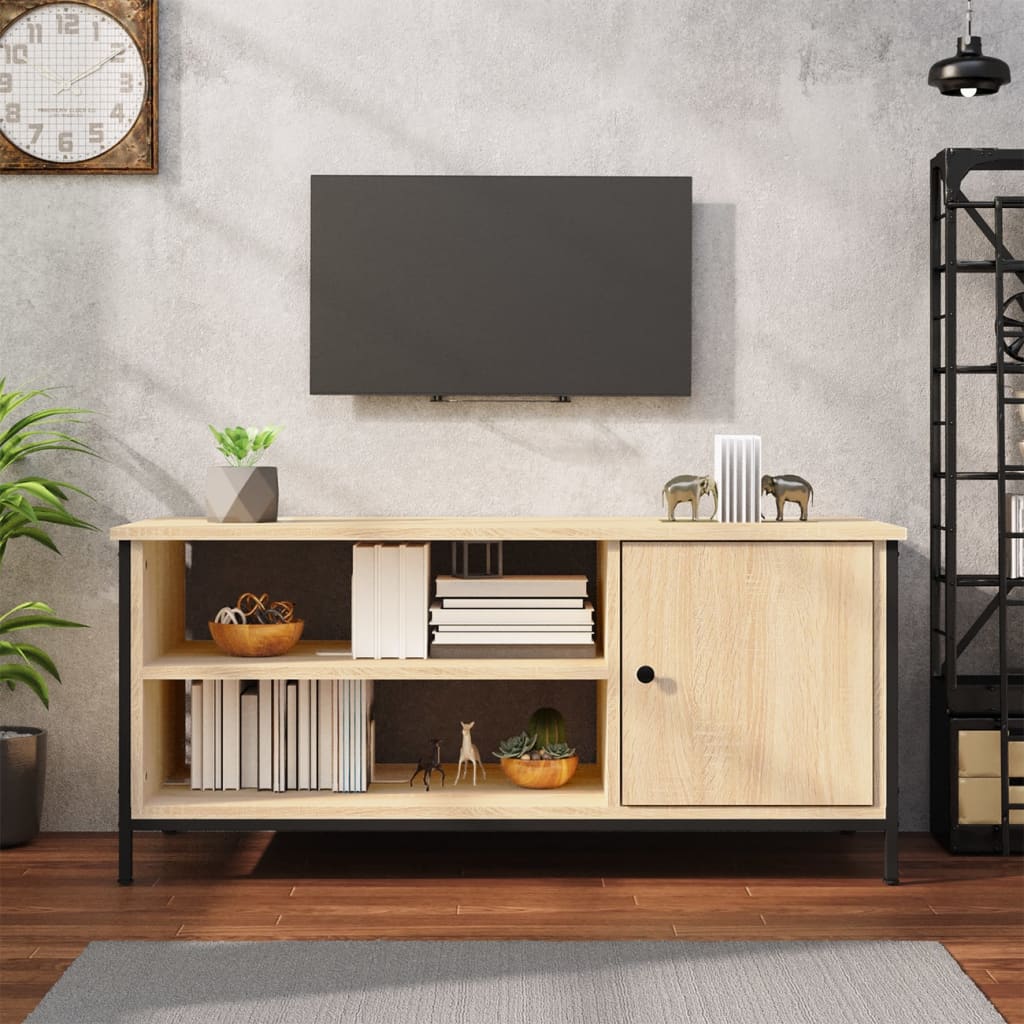 vidaXL TV Cabinet Sonoma Oak 100x40x45 cm Engineered Wood 1