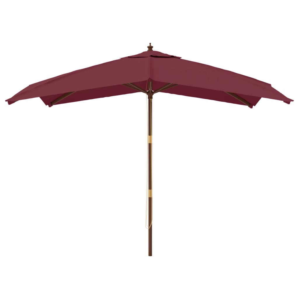 vidaXL Garden Parasol | Bordeaux Red | Polyester Fabric | Large | Tough 3