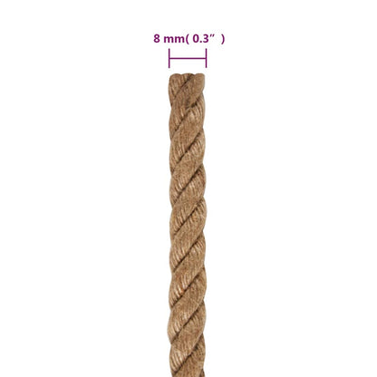 vidaXL Jute Rope 250 m Long 8 mm Thick 6
