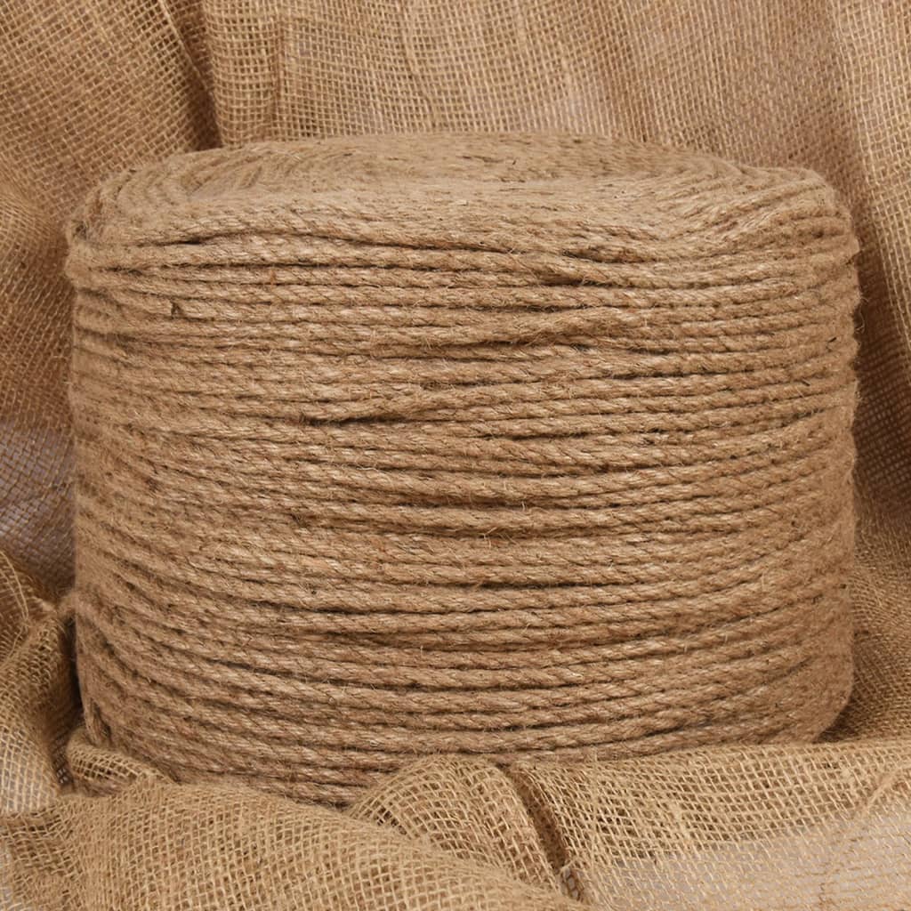 vidaXL Jute Rope 250 m Long 8 mm Thick 1
