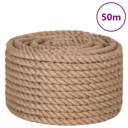 vidaXL Jute Rope 50 m Long 16 mm Thick 2