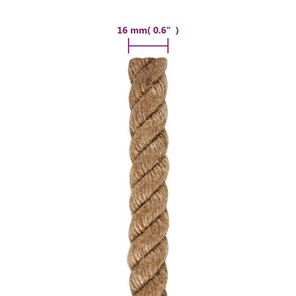 vidaXL Jute Rope 50 m Long 16 mm Thick 6