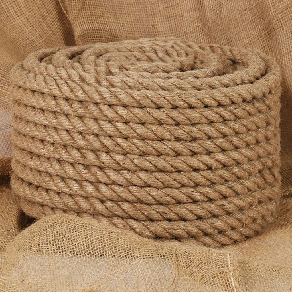 vidaXL Jute Rope 50 m Long 16 mm Thick 1