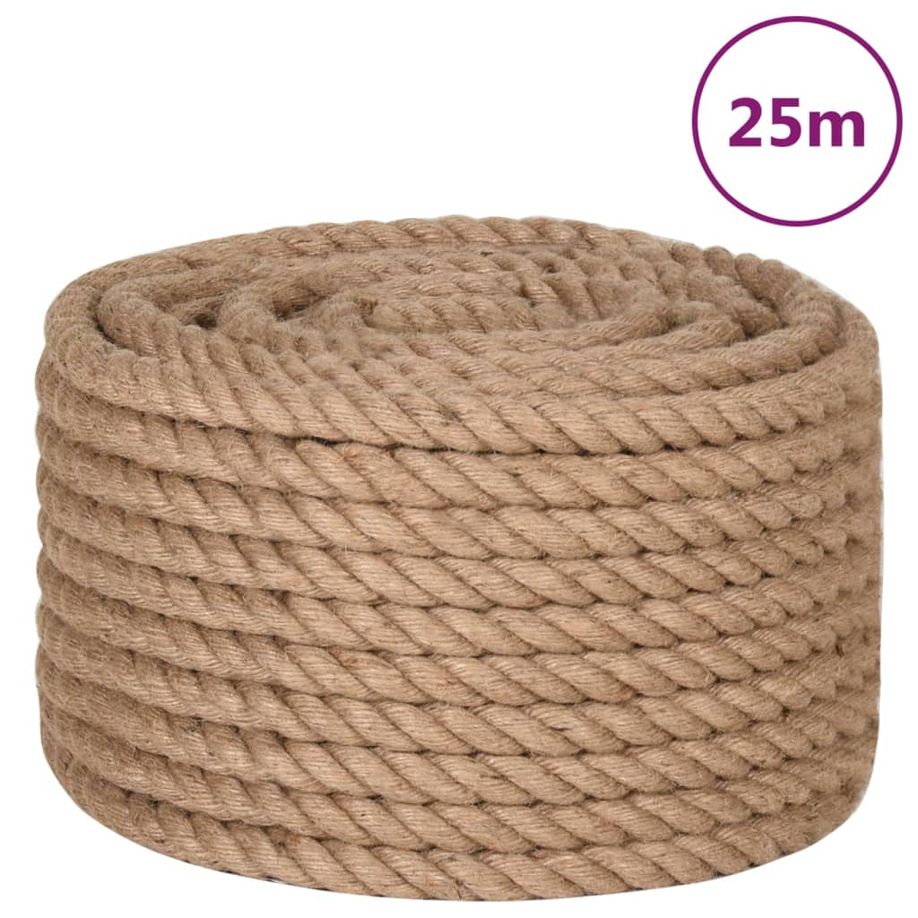 vidaXL Jute Rope 1 mm Natural 100% Tossa jute 2