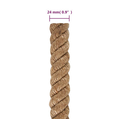 vidaXL Jute Rope 1 mm Natural 100% Tossa jute 6