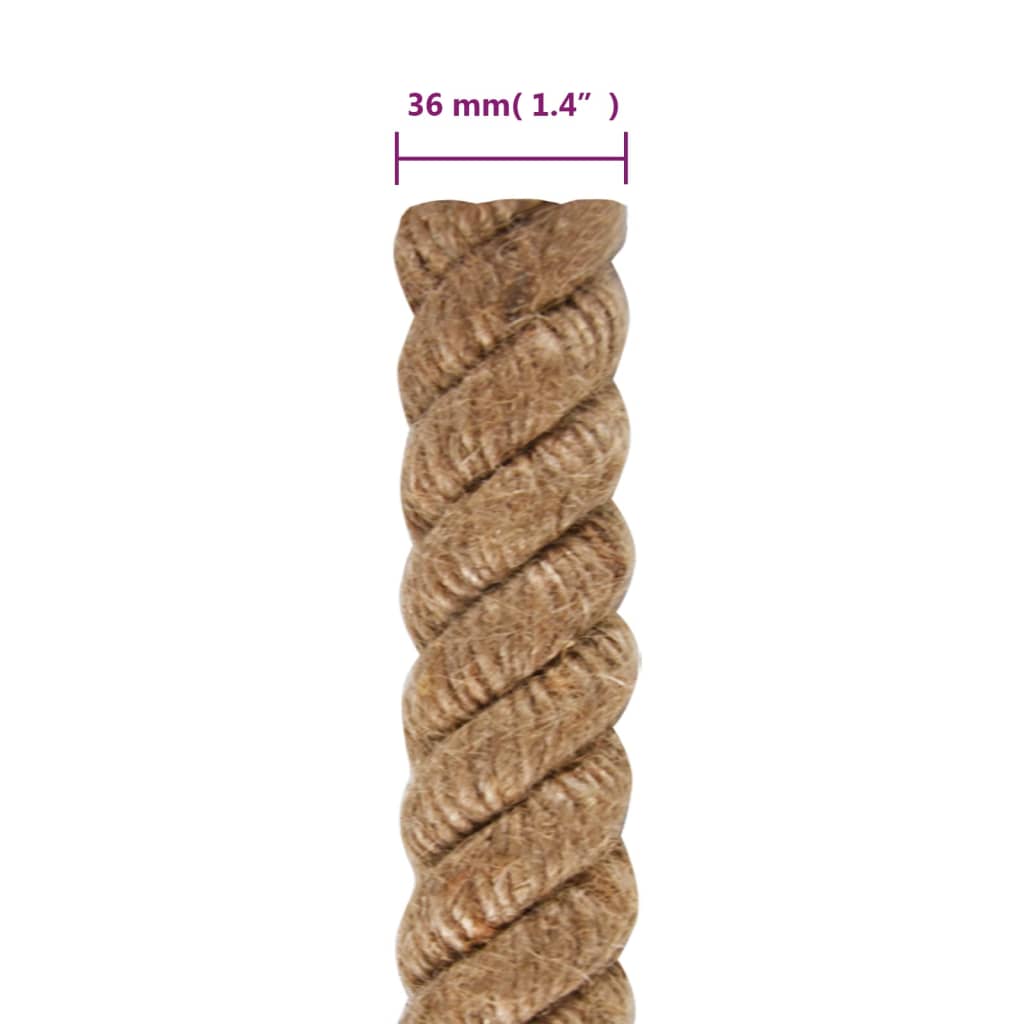 vidaXL Jute Rope 10 m Long 36 mm Thick 6