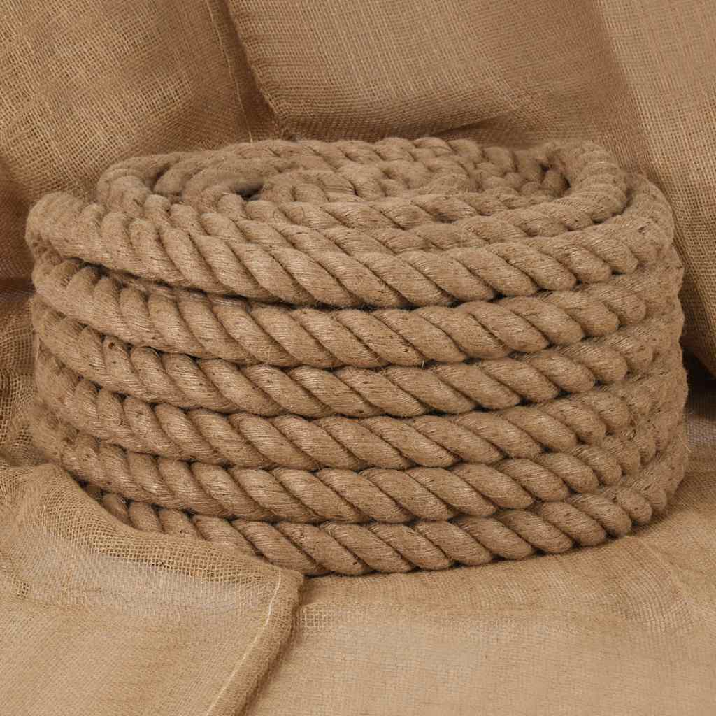 vidaXL Jute Rope 10 m Long 40 mm Thick 1