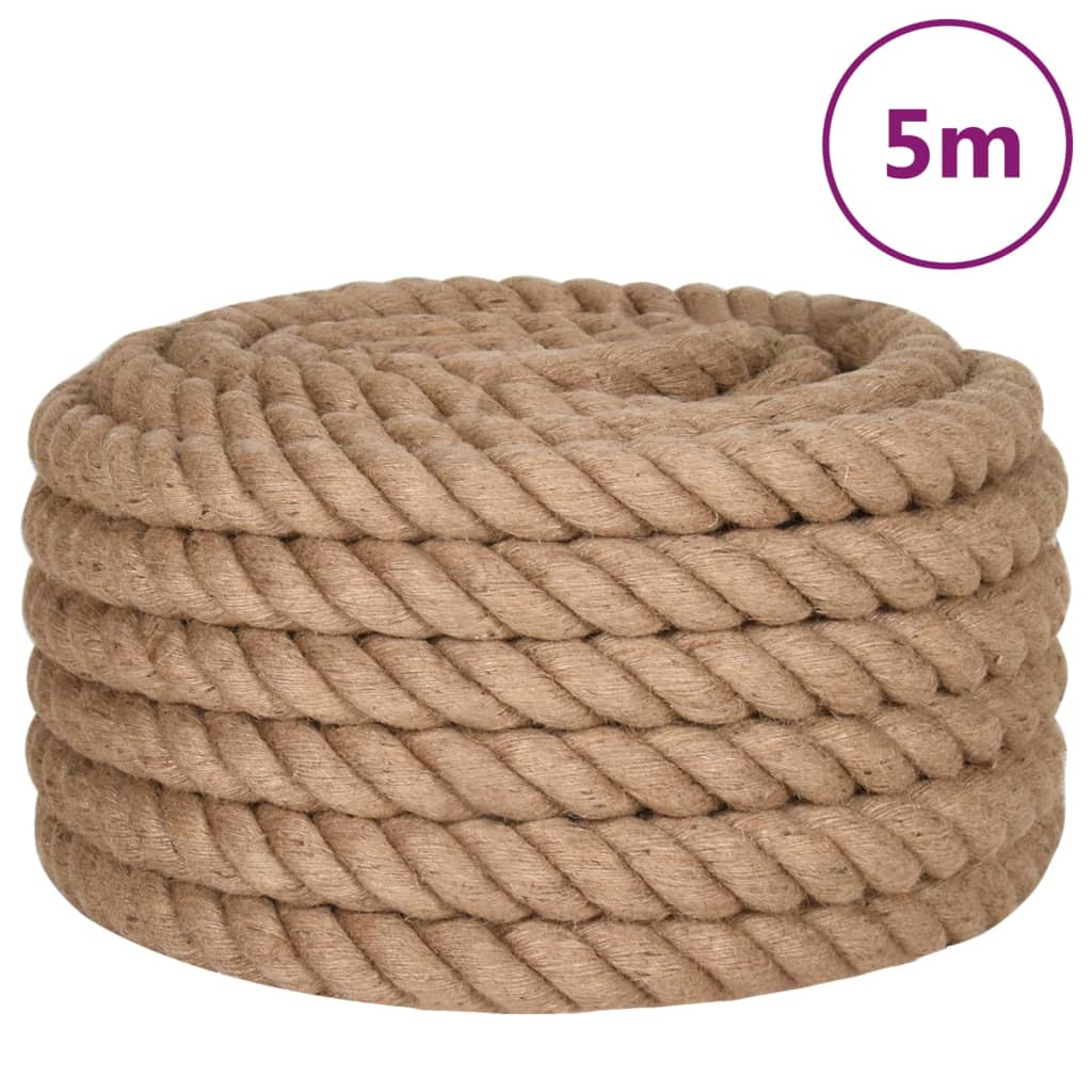vidaXL Jute Rope 5 m Long 60 mm Thick 2