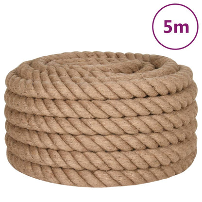 vidaXL Jute Rope 5 m Long 60 mm Thick 2