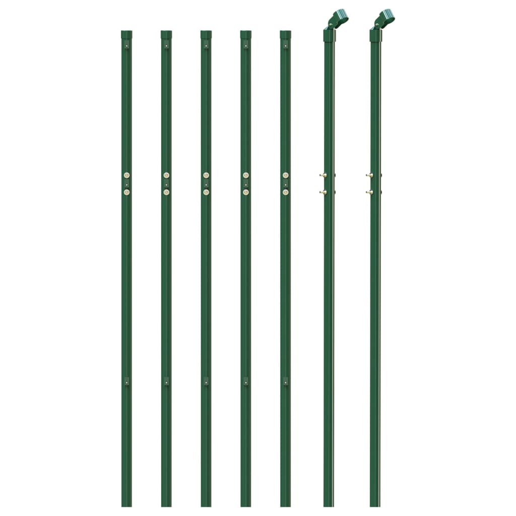 vidaXL Chain Link Fence Green 1x10 m 3