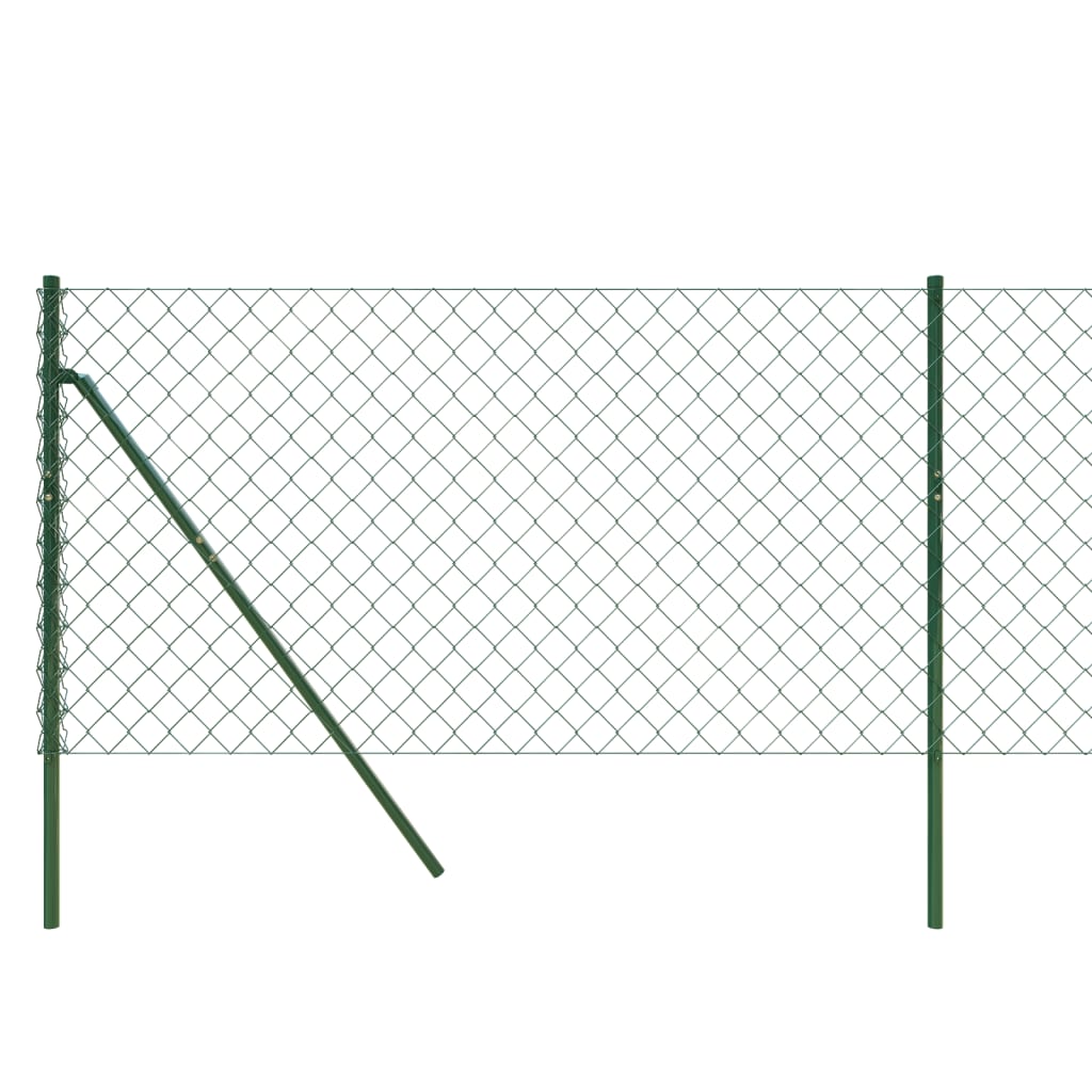 vidaXL Chain Link Fence Green 1x10 m 4