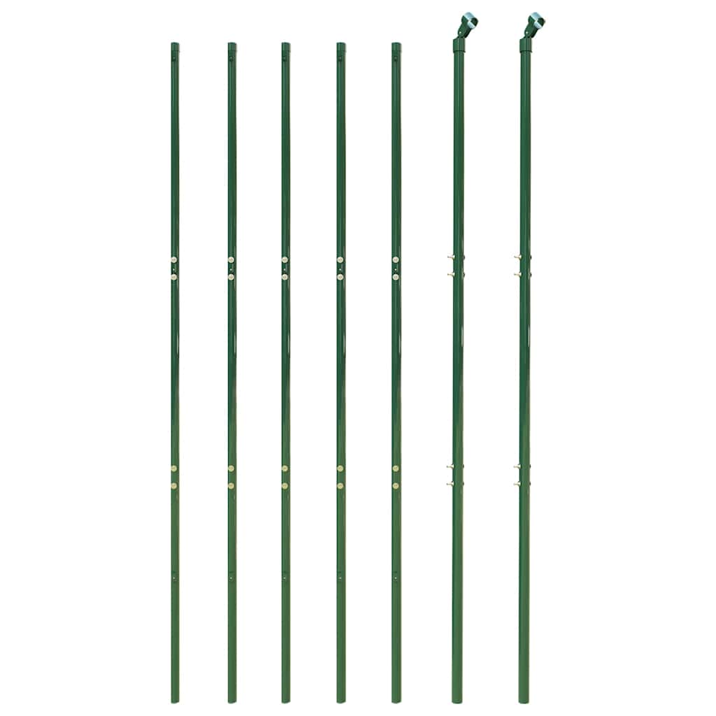 vidaXL Chain Link Fence Green 1.4x10 m 3