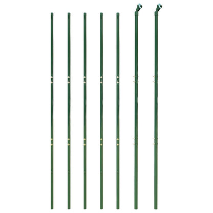 vidaXL Chain Link Fence Green 1.4x10 m 3