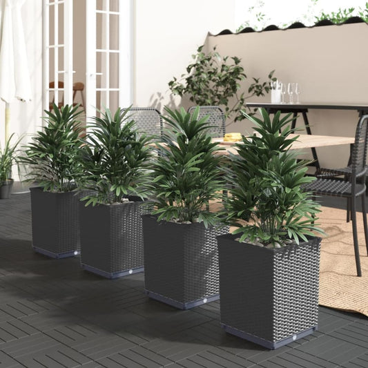 Planters 30x30x37 cm Polypropylene Black