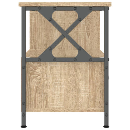 vidaXL TV Cabinet Sonoma Oak 90x33x45 cm Engineered Wood&Iron 6
