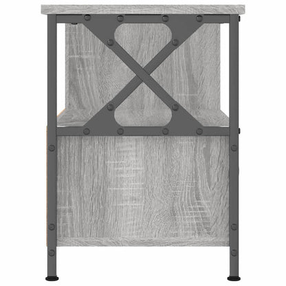 vidaXL TV Cabinet Grey Sonoma 90x33x45 cm Engineered Wood&Iron 6