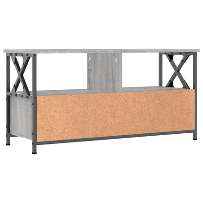 vidaXL TV Cabinet Grey Sonoma 90x33x45 cm Engineered Wood&Iron 5