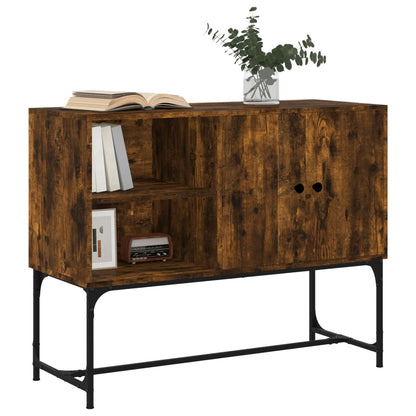 vidaXL Sideboard Smoked Oak 100x40x79.5 cm Engineered Wood 3