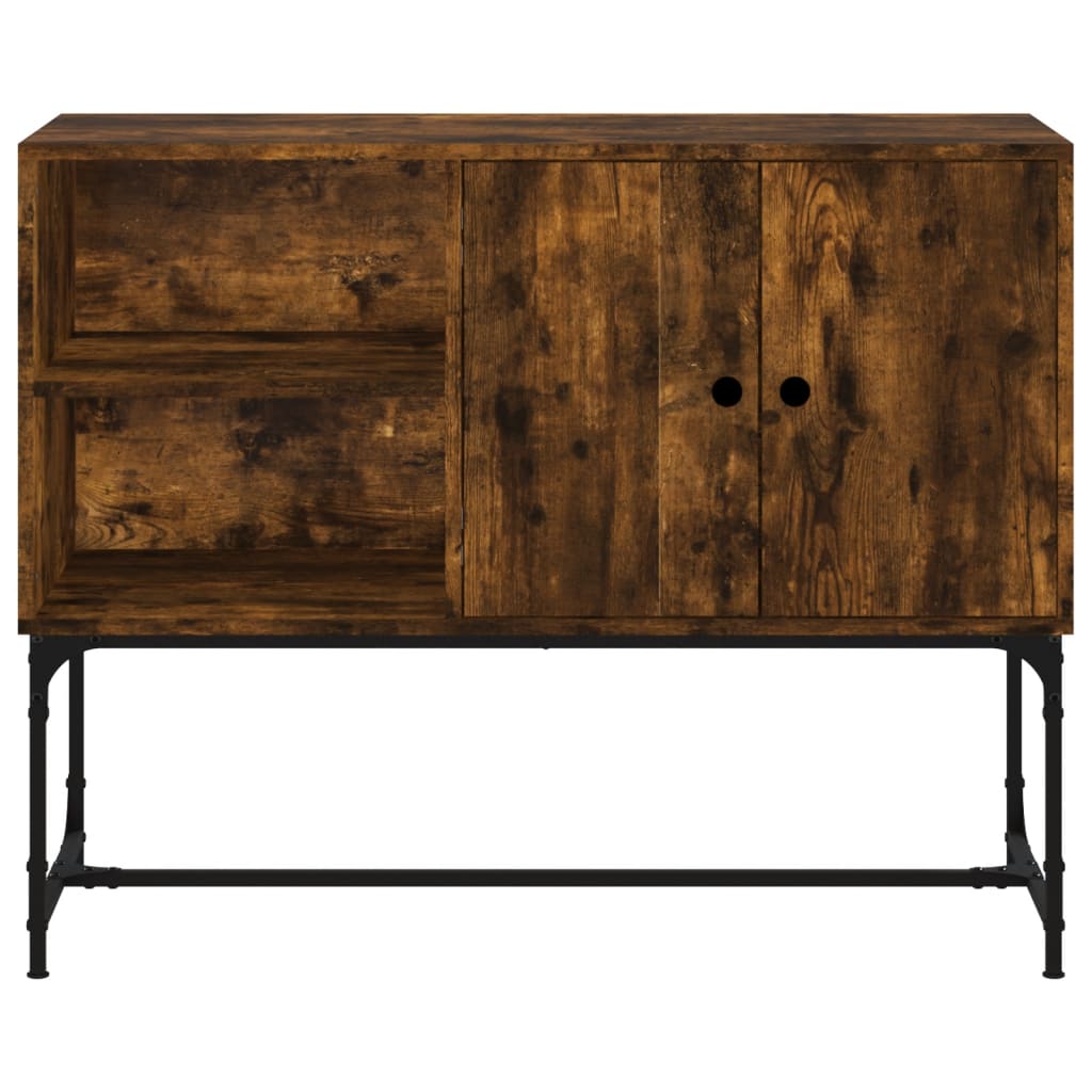 vidaXL Sideboard Smoked Oak 100x40x79.5 cm Engineered Wood 5