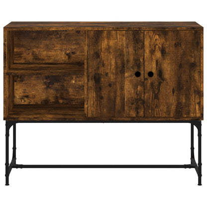 vidaXL Sideboard Smoked Oak 100x40x79.5 cm Engineered Wood 5