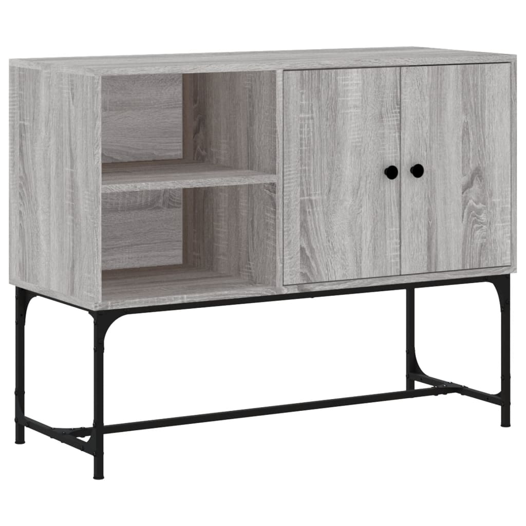 vidaXL Sideboard Grey Sonoma 100x40x79.5 cm Engineered Wood 2