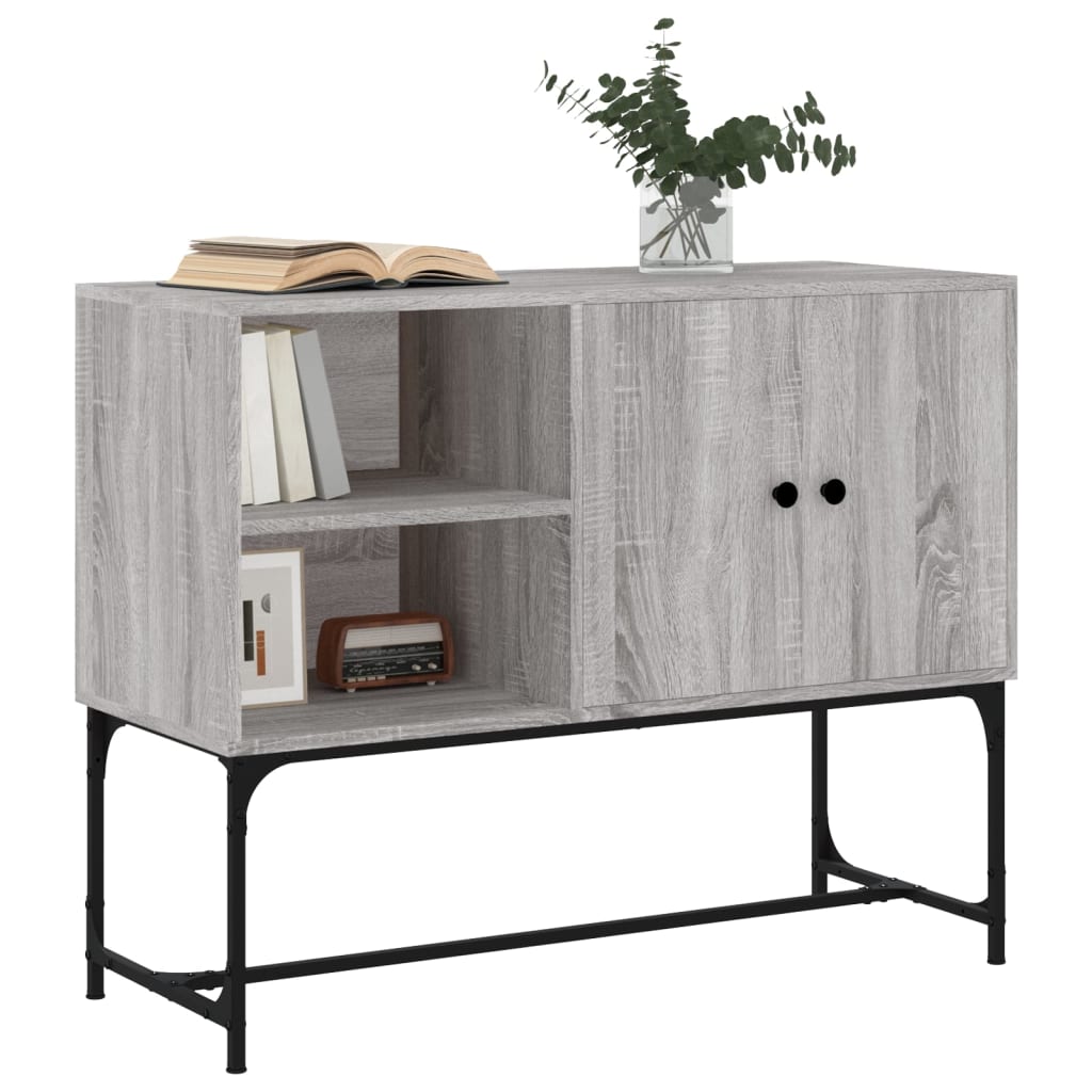 vidaXL Sideboard Grey Sonoma 100x40x79.5 cm Engineered Wood 3