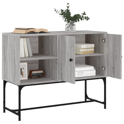 vidaXL Sideboard Grey Sonoma 100x40x79.5 cm Engineered Wood 4