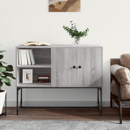 vidaXL Sideboard Grey Sonoma 100x40x79.5 cm Engineered Wood 1