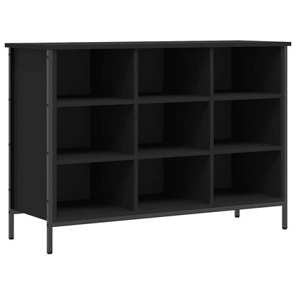 vidaXL Shoe Cabinet Black 9 compartments for storing shoes 2