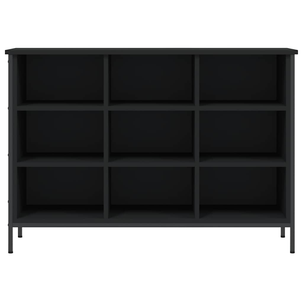 vidaXL Shoe Cabinet Black 9 compartments for storing shoes 3
