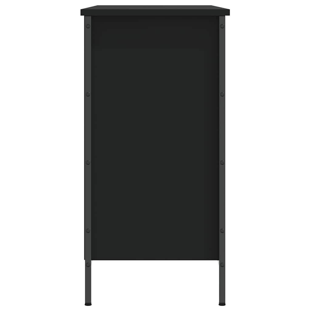 vidaXL Shoe Cabinet Black 9 compartments for storing shoes 5