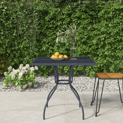 Garden Table Anthracite Steel Mesh 80 cm 72.5 cm 80 cm