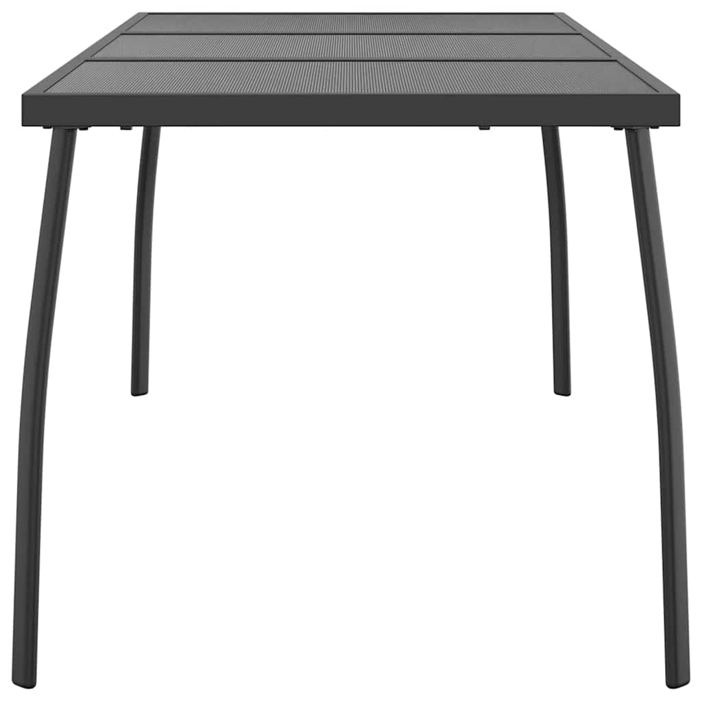 Garden Table Anthracite Steel Mesh 165 cm 72 cm 80 cm