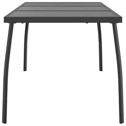 Garden Table Anthracite Steel Mesh 165 cm 72 cm 80 cm
