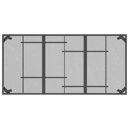 Garden Table Anthracite Steel Mesh 165 cm 72 cm 80 cm