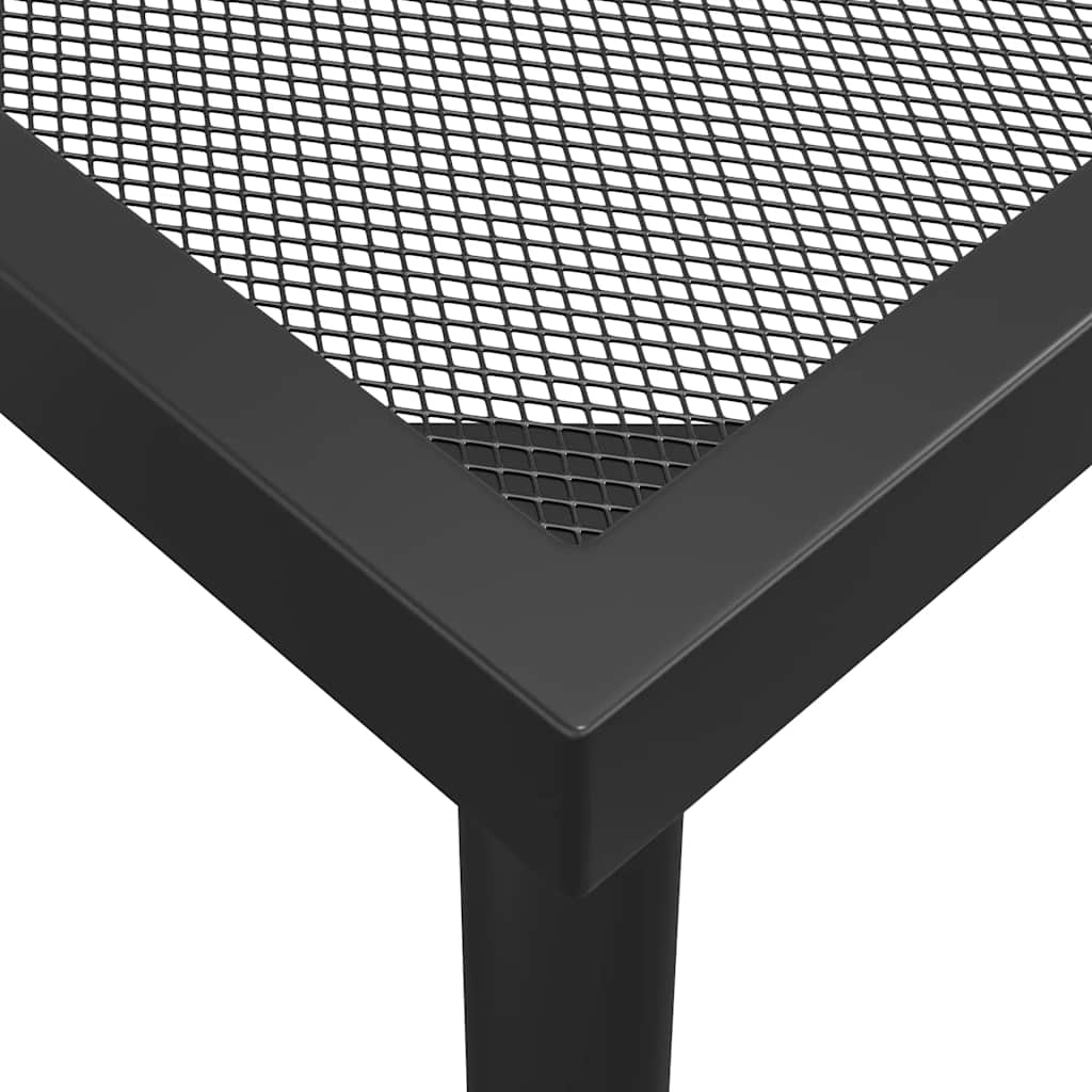 Garden Table Anthracite Steel Mesh 165 cm 72 cm 80 cm