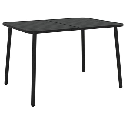 Garden Table Anthracite Steel 110 cm 80 cm