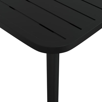 Garden Table Anthracite Steel 110 cm 80 cm
