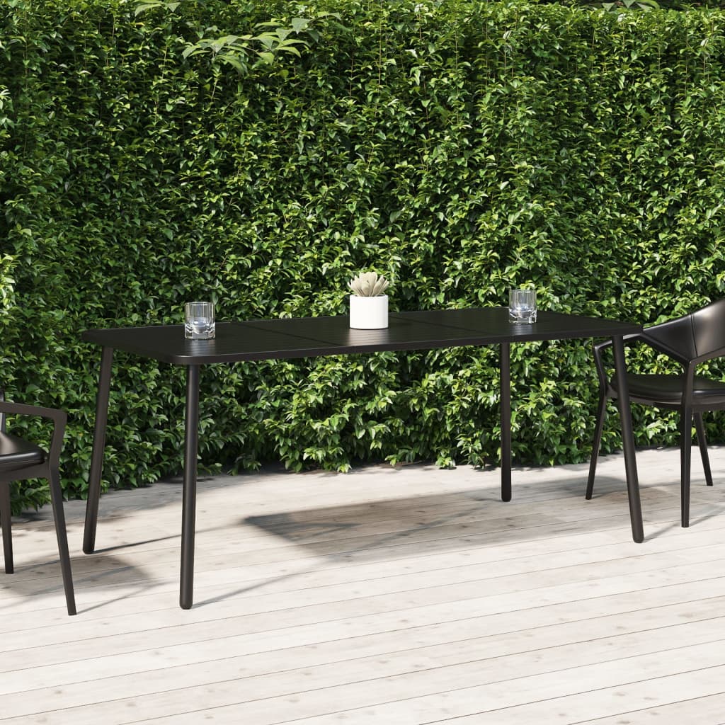Garden Table Anthracite Steel 165 cm 80 cm