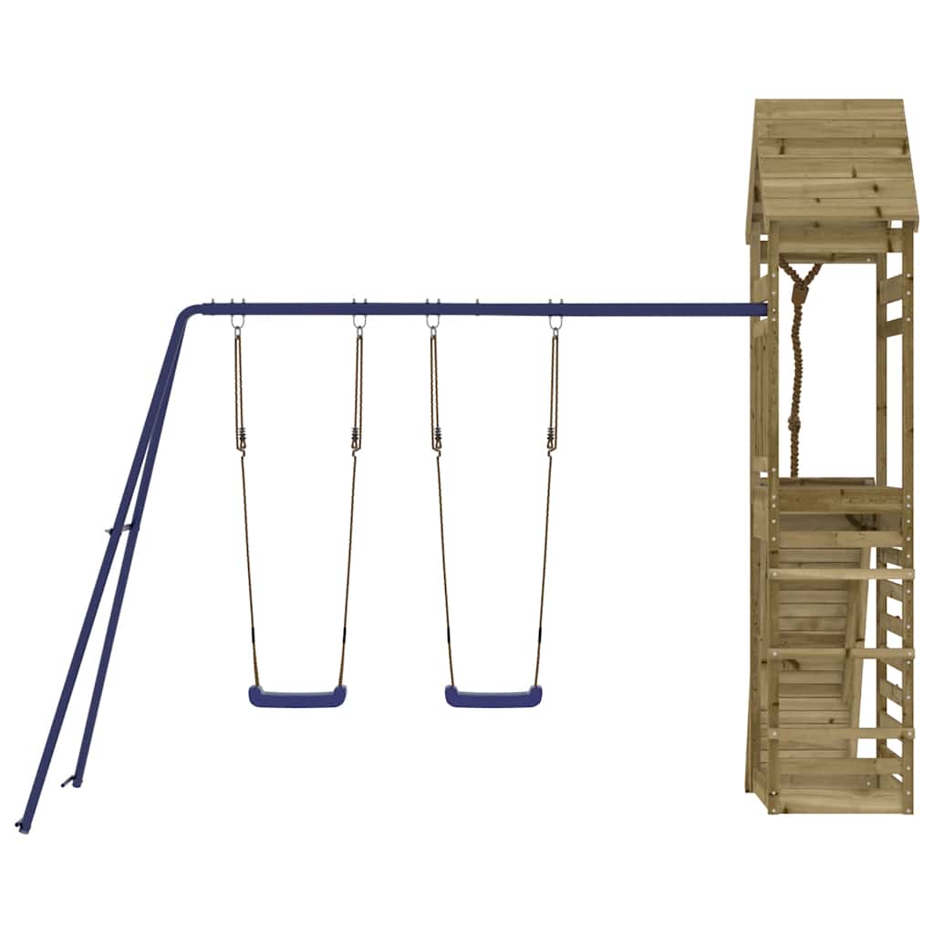 Outdoor Playset Solid Wood Pine Solid impregnated pinewood