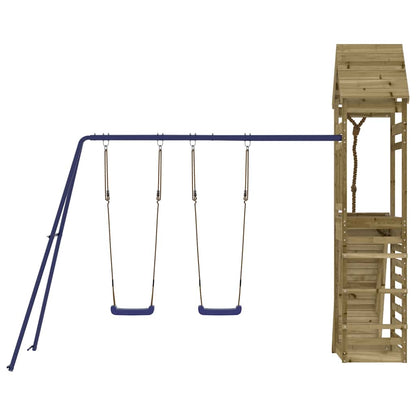 Outdoor Playset Solid Wood Pine Solid impregnated pinewood