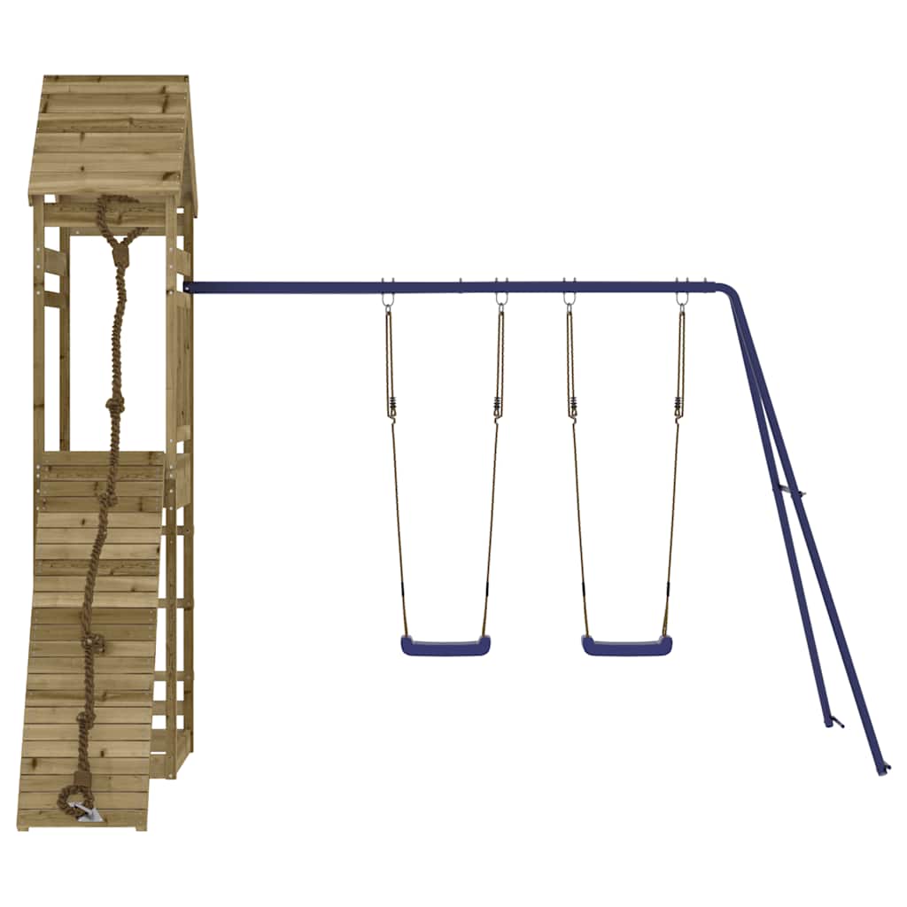 Outdoor Playset Solid Wood Pine Solid impregnated pinewood