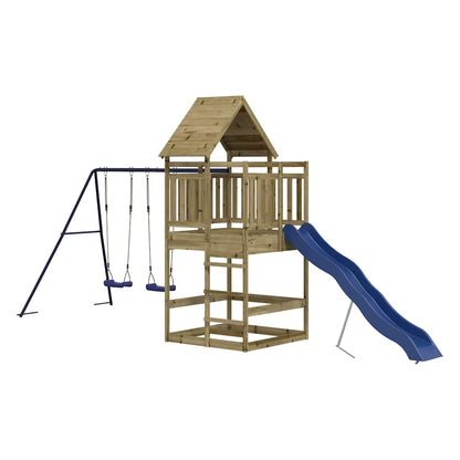Outdoor Playset Solid Wood Pine Solid impregnated pinewood