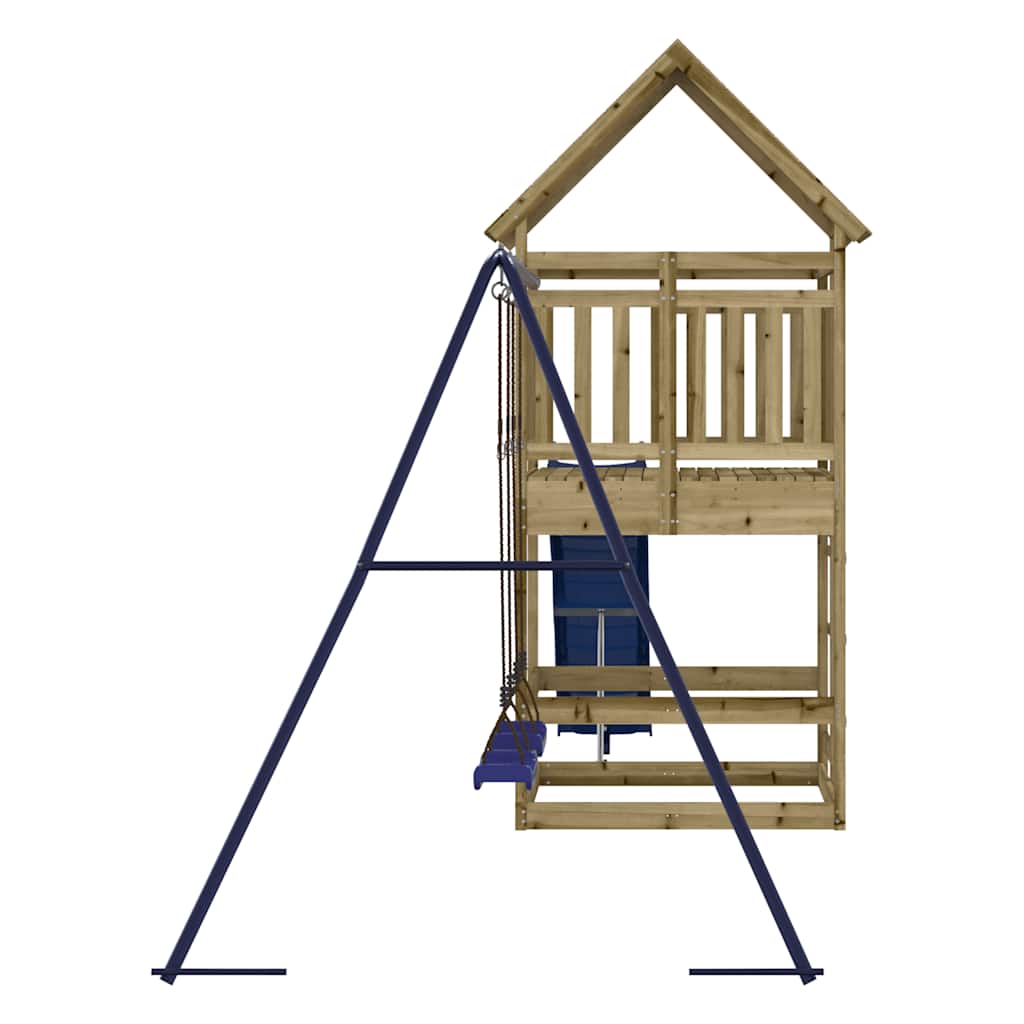 Outdoor Playset Solid Wood Pine Solid impregnated pinewood