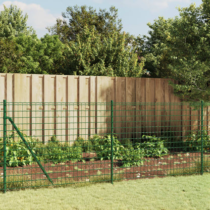 Wire Mesh Fence Flange Green